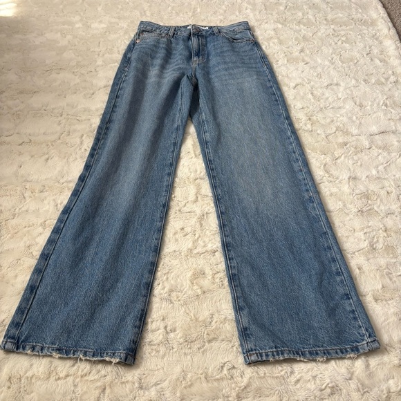 Garage Women's Size 5/27 Blue Wide Leg Jeans - Picture 5 of 6